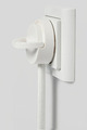 Stikprop vinkel schuko mini hvid - Elworks
